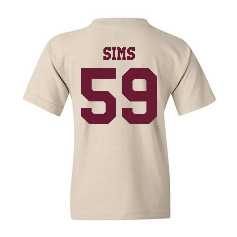 Texas A&M - NCAA Football : Chace Sims - Classic Shersey Youth T-Shirt-1