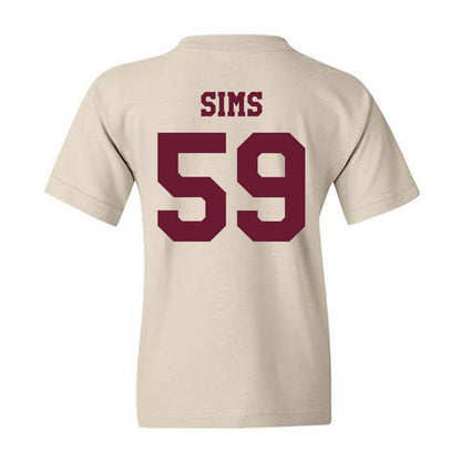 Texas A&M - NCAA Football : Chace Sims - Classic Shersey Youth T-Shirt-1