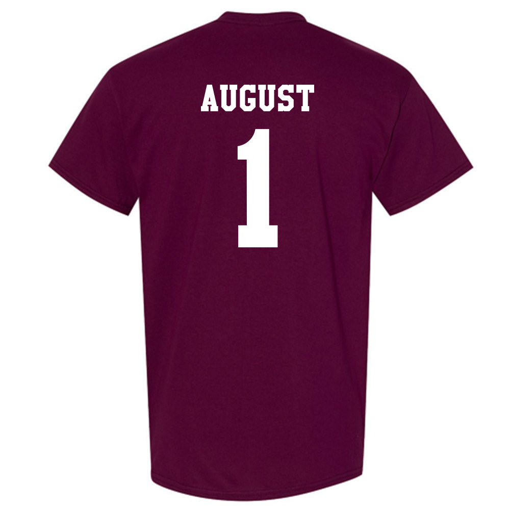 Texas A&M - NCAA Women's Soccer : Makenna August - Classic Shersey T-Shirt-1