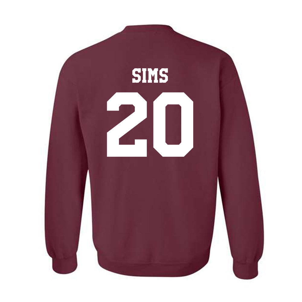 Texas A&M - NCAA Baseball : Aiden Sims - Classic Shersey Crewneck Sweatshirt-1