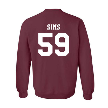 Texas A&M - NCAA Football : Chace Sims - Classic Shersey Crewneck Sweatshirt-1