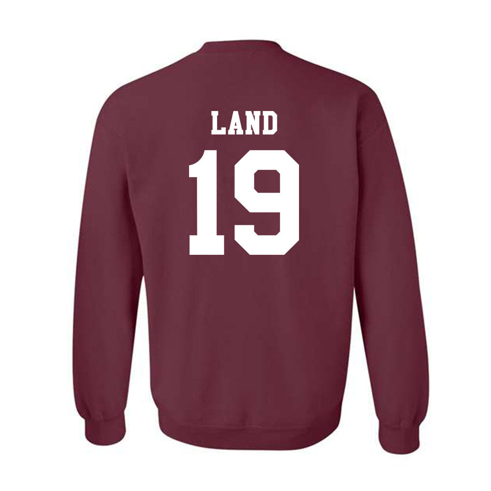Texas A&M - NCAA Football : Paxton Land - Classic Shersey Crewneck Sweatshirt-1