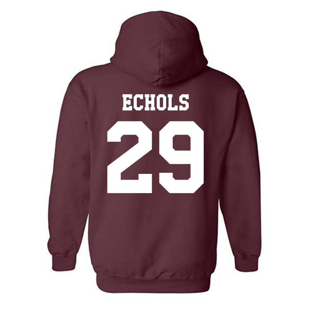 Texas A&M - NCAA Football : Justin Echols - Classic Shersey Hooded Sweatshirt-1