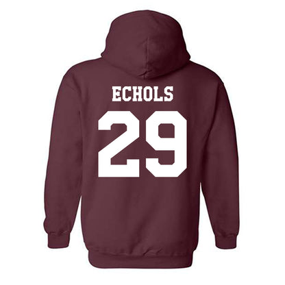 Texas A&M - NCAA Football : Justin Echols - Classic Shersey Hooded Sweatshirt-1