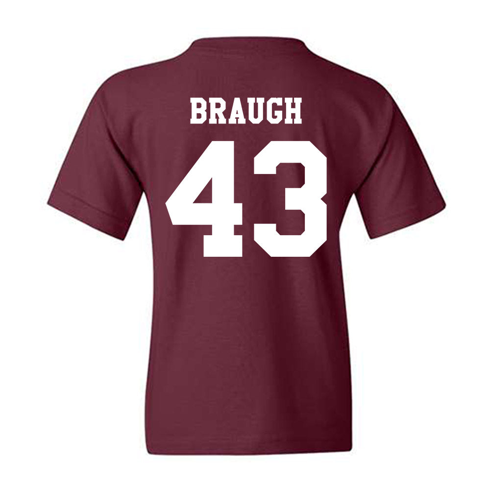 Texas A&M - NCAA Football : Carter Braugh - Classic Shersey Youth T-Shirt-1