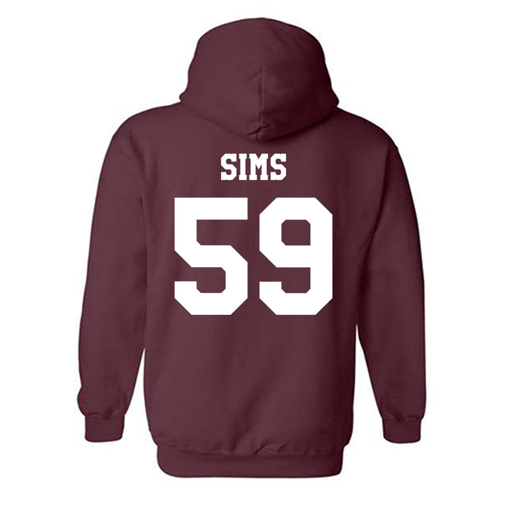 Texas A&M - NCAA Football : Chace Sims - Classic Shersey Hooded Sweatshirt-1
