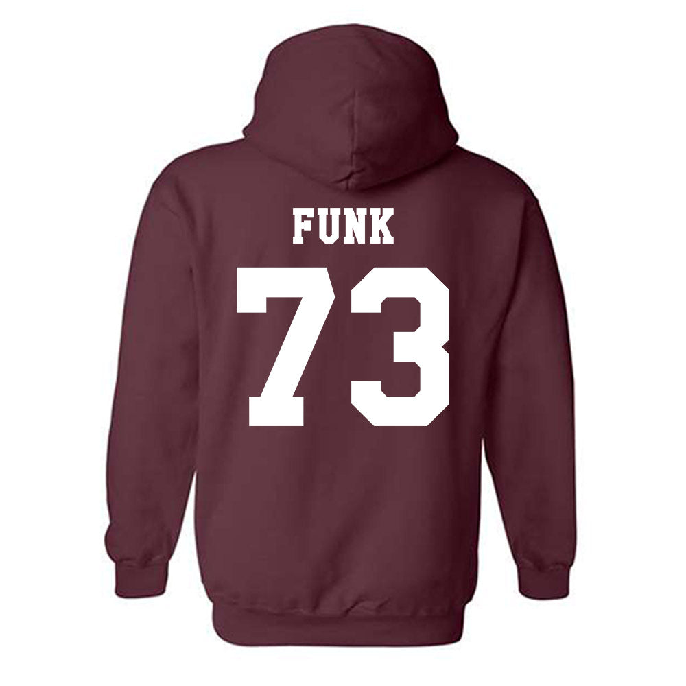 Texas A&M - NCAA Football : Ashton Funk - Classic Shersey Hooded Sweatshirt-1