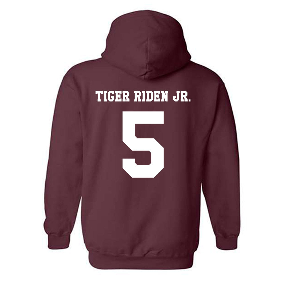 Texas A&M - NCAA Football : Deondrae Tiger Riden Jr. - Classic Shersey Hooded Sweatshirt-1