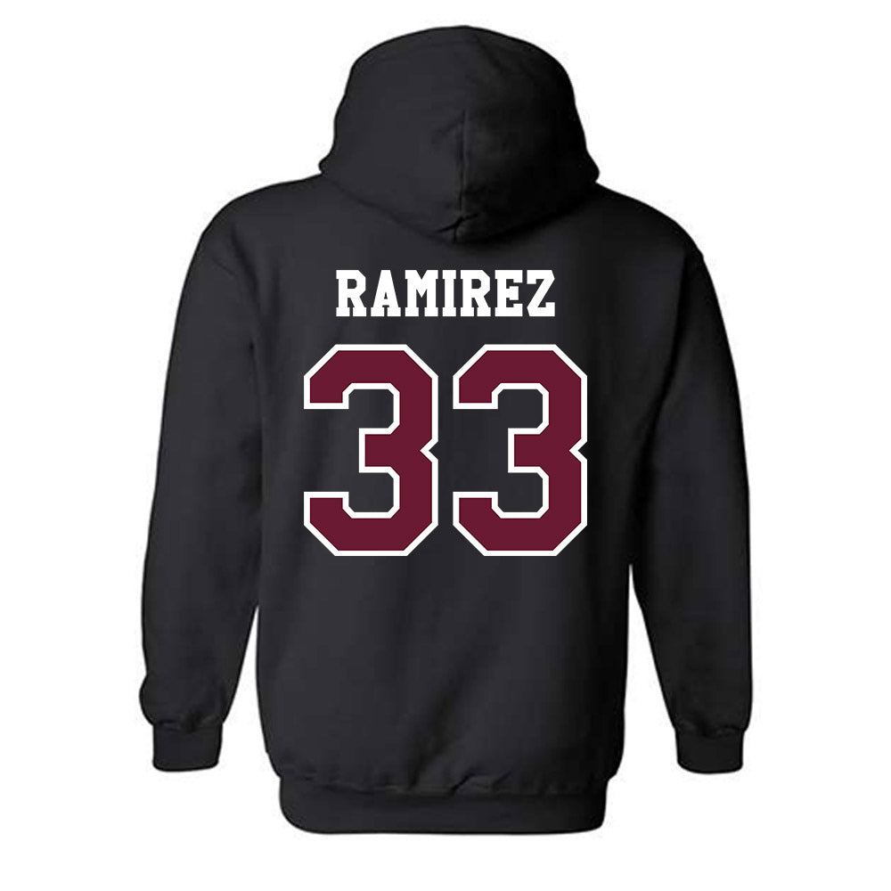 Texas A&M - NCAA Baseball : David Ramirez - Classic Shersey Hooded Sweatshirt-1