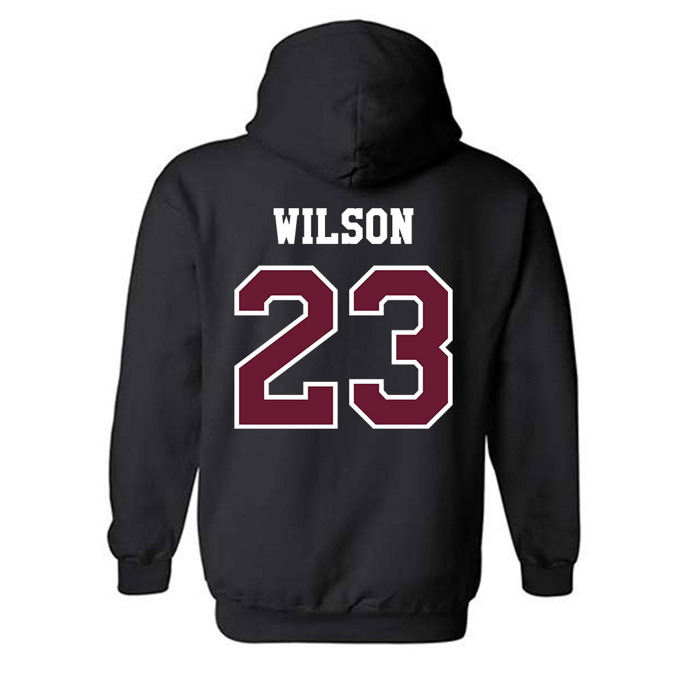 Texas A&M - NCAA Baseball : Jorian Wilson - Classic Shersey Hooded Sweatshirt-1