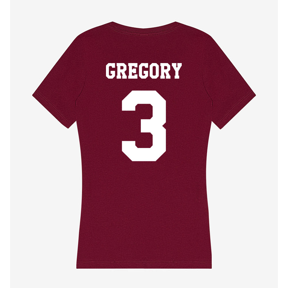 Texas A&M - NCAA Football : Aaron Gregory - Women's V-Neck T-Shirt-1