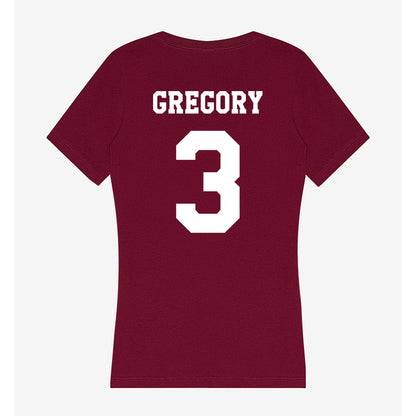 Texas A&M - NCAA Football : Aaron Gregory - Women's V-Neck T-Shirt-1