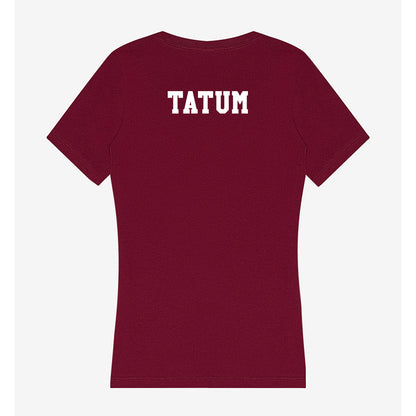 Texas A&M - NCAA Women's Track & Field : Adriana Tatum - Women's V-Neck T-Shirt-1
