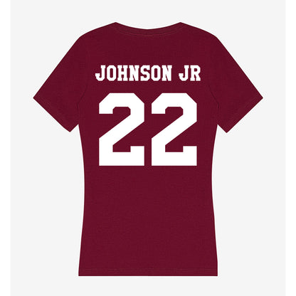 Texas A&M - NCAA Football : Rashad "Tom Tom" Johnson Jr - Women's V-Neck T-Shirt-1