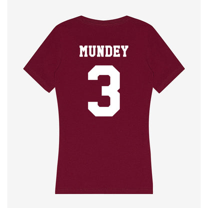 Texas A&M - NCAA Men's Basketball : Neiko Mundey - Classic Shersey Women's V-Neck T-Shirt-1