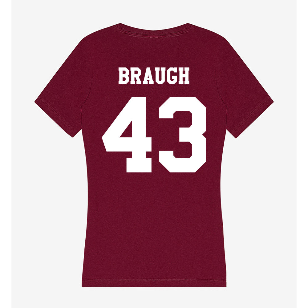 Texas A&M - NCAA Football : Carter Braugh - Women's V-Neck T-Shirt-1
