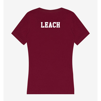 Texas A&M - NCAA Men's Swimming & Diving : Mason Leach - Women's V-Neck T-Shirt-1