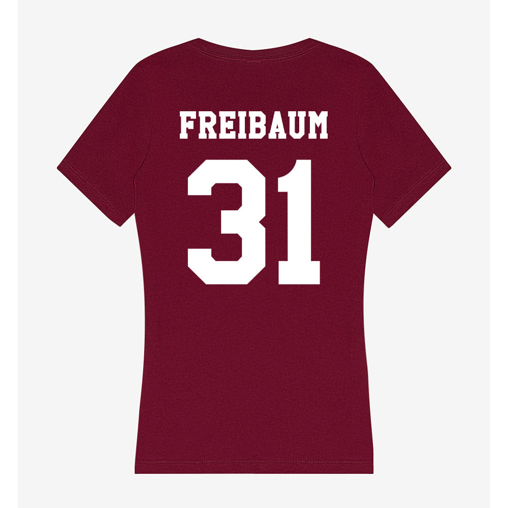 Texas A&M - NCAA Football : Shea Freibaum - Women's V-Neck T-Shirt-1