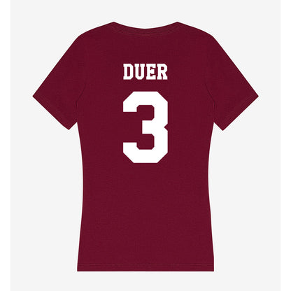 Texas A&M - NCAA Baseball : Jake Duer - Women's V-Neck T-Shirt-1