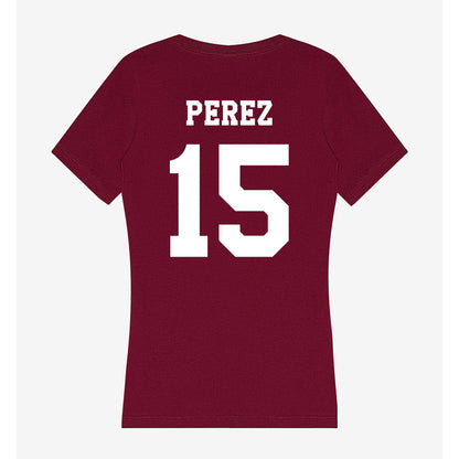 Texas A&M - NCAA Softball : Larisa Perez - Women's V-Neck T-Shirt-1
