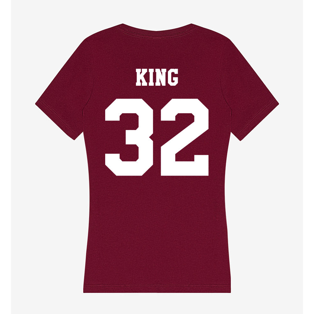 Texas A&M - NCAA Football : Taiyion King - Women's V-Neck T-Shirt-1