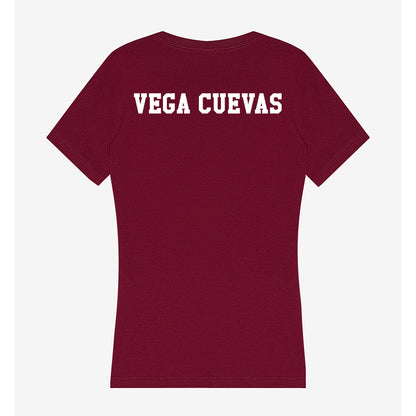 Texas A&M - NCAA Men's Swimming & Diving : Maximiliano Vega Cuevas - Women's V-Neck T-Shirt-1