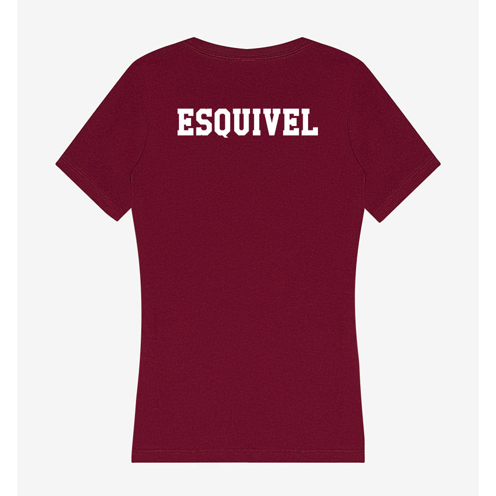 Texas A&M - NCAA Women's Tennis : Avery Esquivel - Women's V-Neck T-Shirt-1