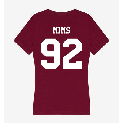 Texas A&M - NCAA Football : CJ Mims - Women's V-Neck T-Shirt-1