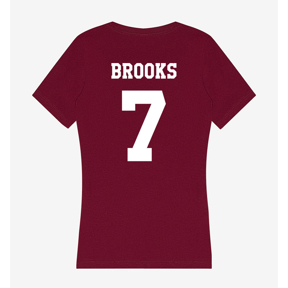 Texas A&M - NCAA Football : Dalton Brooks - Women's V-Neck T-Shirt-1