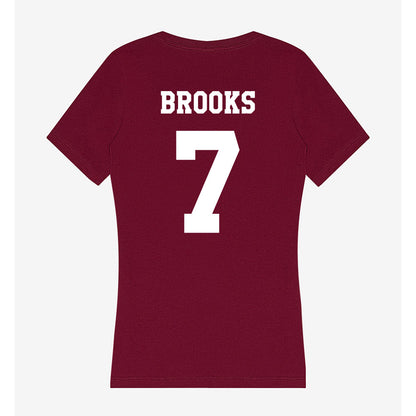 Texas A&M - NCAA Football : Dalton Brooks - Women's V-Neck T-Shirt-1