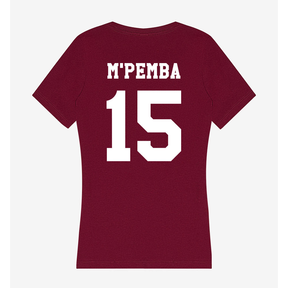 Texas A&M - NCAA Football : Sam M'Pemba - Women's V-Neck T-Shirt-1