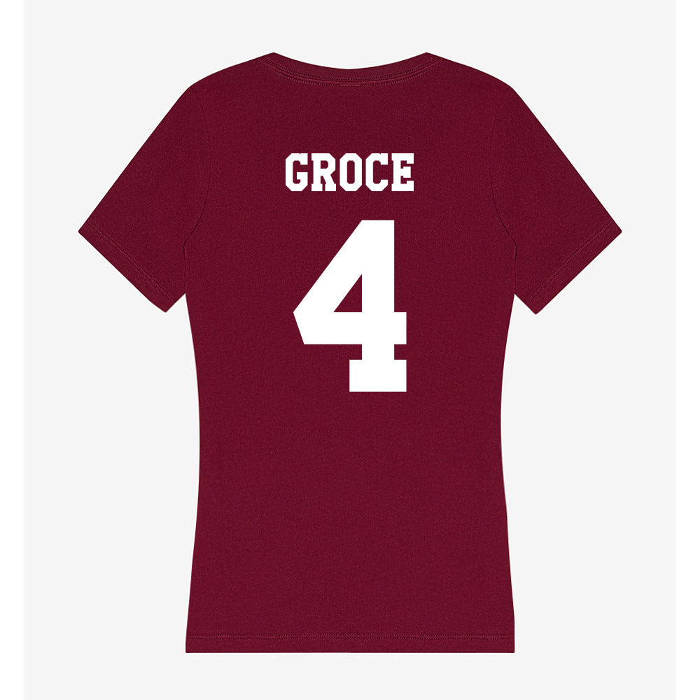 Texas A&M - NCAA Softball : Annsley Groce - Women's V-Neck T-Shirt-1