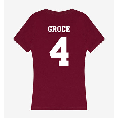 Texas A&M - NCAA Softball : Annsley Groce - Women's V-Neck T-Shirt-1