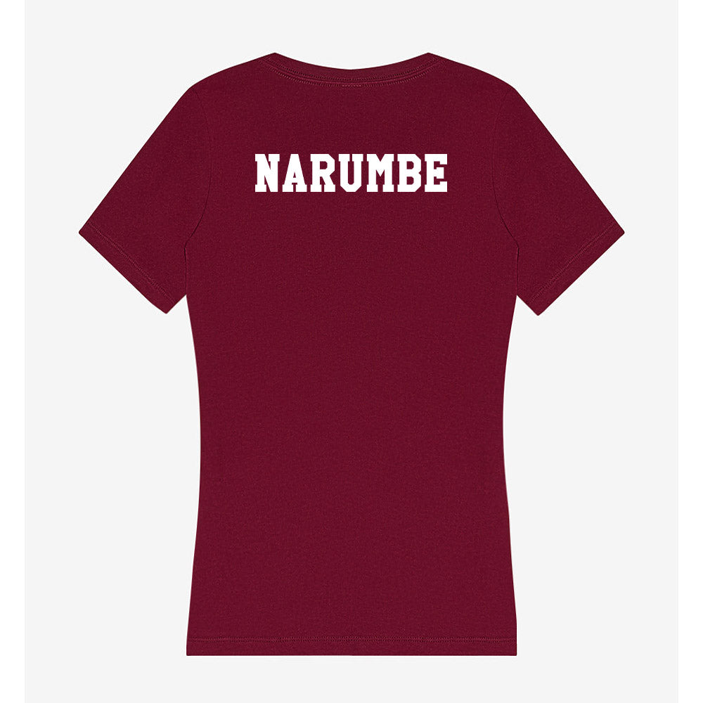 Texas A&M - NCAA Men's Track & Field : Peter Eliakile Narumbe - Women's V-Neck T-Shirt-1