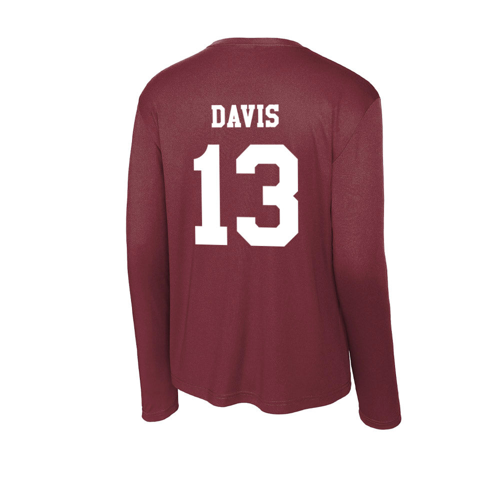 Texas A&M - NCAA Football : Myles Davis - Activewear Long Sleeve T-Shirt-1