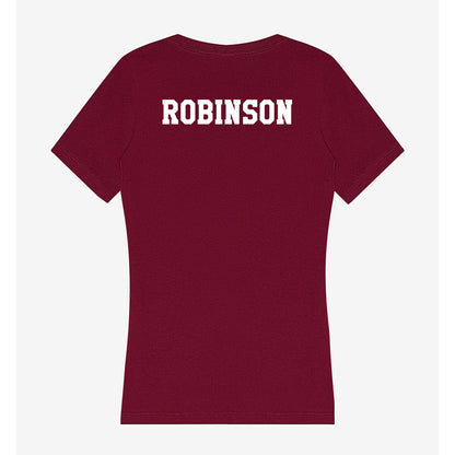 Texas A&M - NCAA Men's Swimming & Diving : Aj Robinson - Women's V-Neck T-Shirt-1