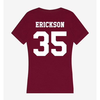 Texas A&M - NCAA Baseball : Sam Erickson - Women's V-Neck T-Shirt-1