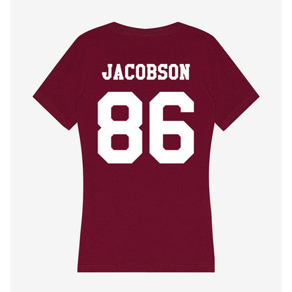 Texas A&M - NCAA Football : Evan Jacobson - Women's V-Neck T-Shirt-1