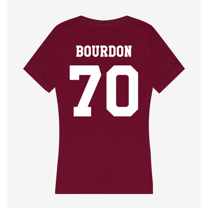 Texas A&M - NCAA Football : Robert Bourdon - Women's V-Neck T-Shirt-1