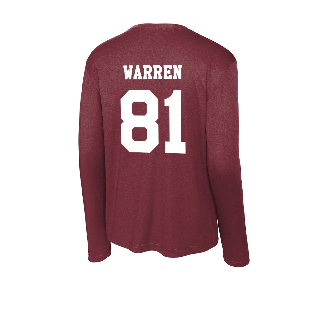Texas A&M - NCAA Football : Jayden Warren - Activewear Long Sleeve T-Shirt-1