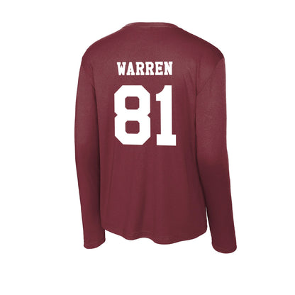 Texas A&M - NCAA Football : Jayden Warren - Activewear Long Sleeve T-Shirt-1
