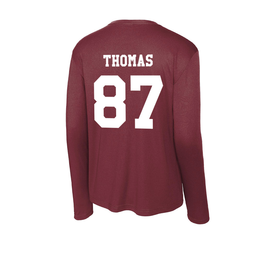 Texas A&M - NCAA Football : Houston Thomas - Activewear Long Sleeve T-Shirt-1