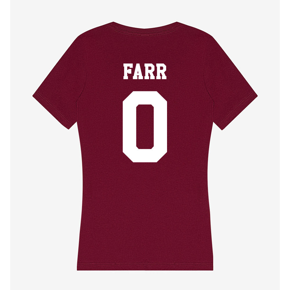 Texas A&M - NCAA Baseball : Sawyer Farr - Women's V-Neck T-Shirt-1