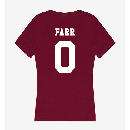 Texas A&M - NCAA Baseball : Sawyer Farr - Women's V-Neck T-Shirt-1