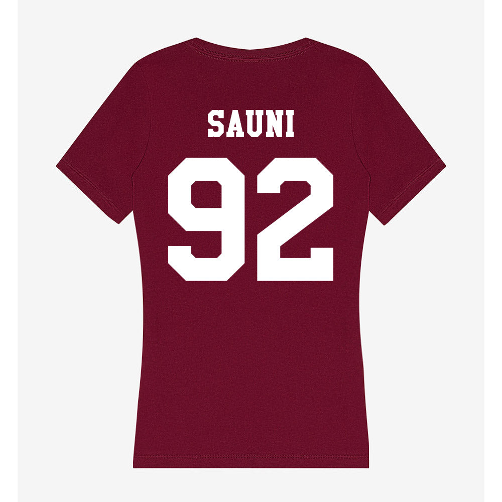 Texas A&M - NCAA Softball : Madison Sauni - Women's V-Neck T-Shirt-1