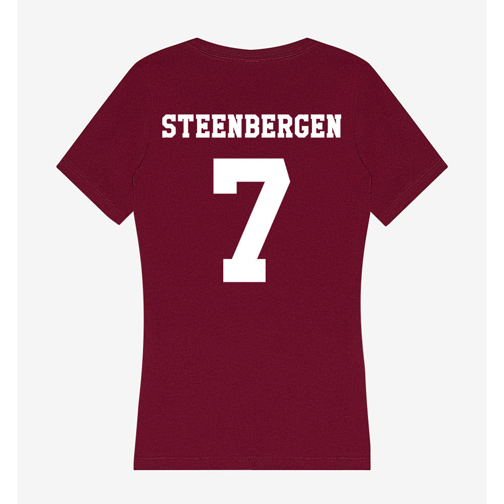 Texas A&M - NCAA Women's Basketball : Pien Steenbergen - Classic Shersey Women's V-Neck T-Shirt-1