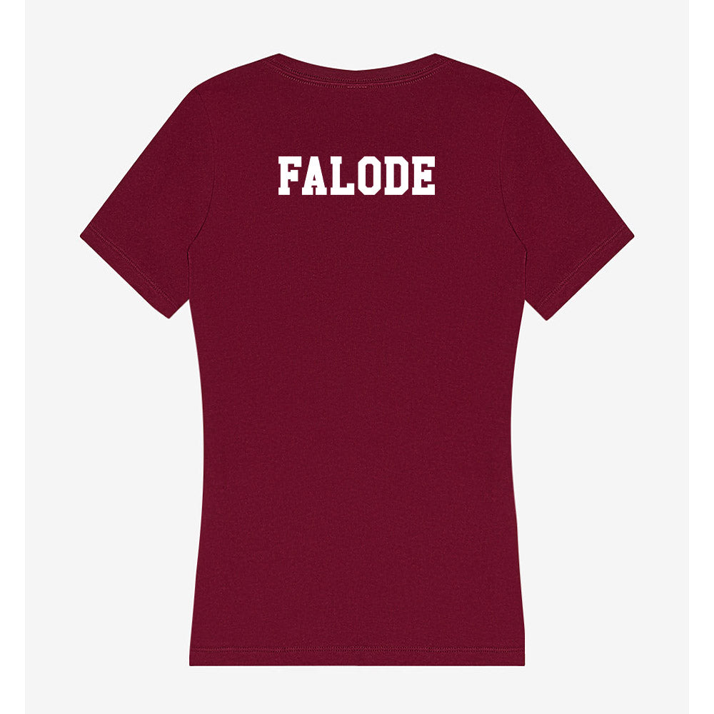 Texas A&M - NCAA Men's Track & Field : Daniel Falode - Women's V-Neck T-Shirt-1