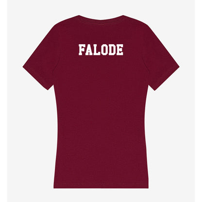 Texas A&M - NCAA Men's Track & Field : Daniel Falode - Women's V-Neck T-Shirt-1