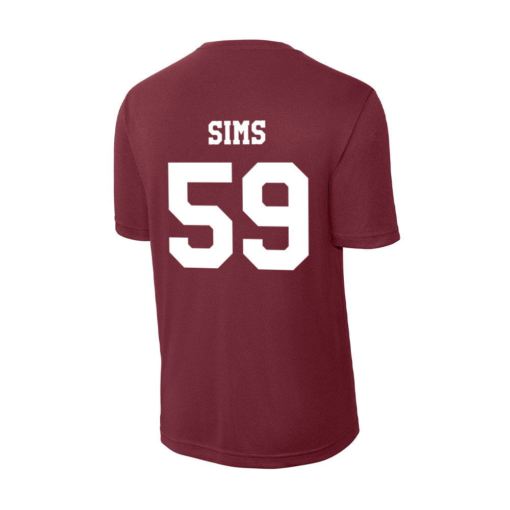 Texas A&M - NCAA Football : Chace Sims - Activewear T-Shirt-1