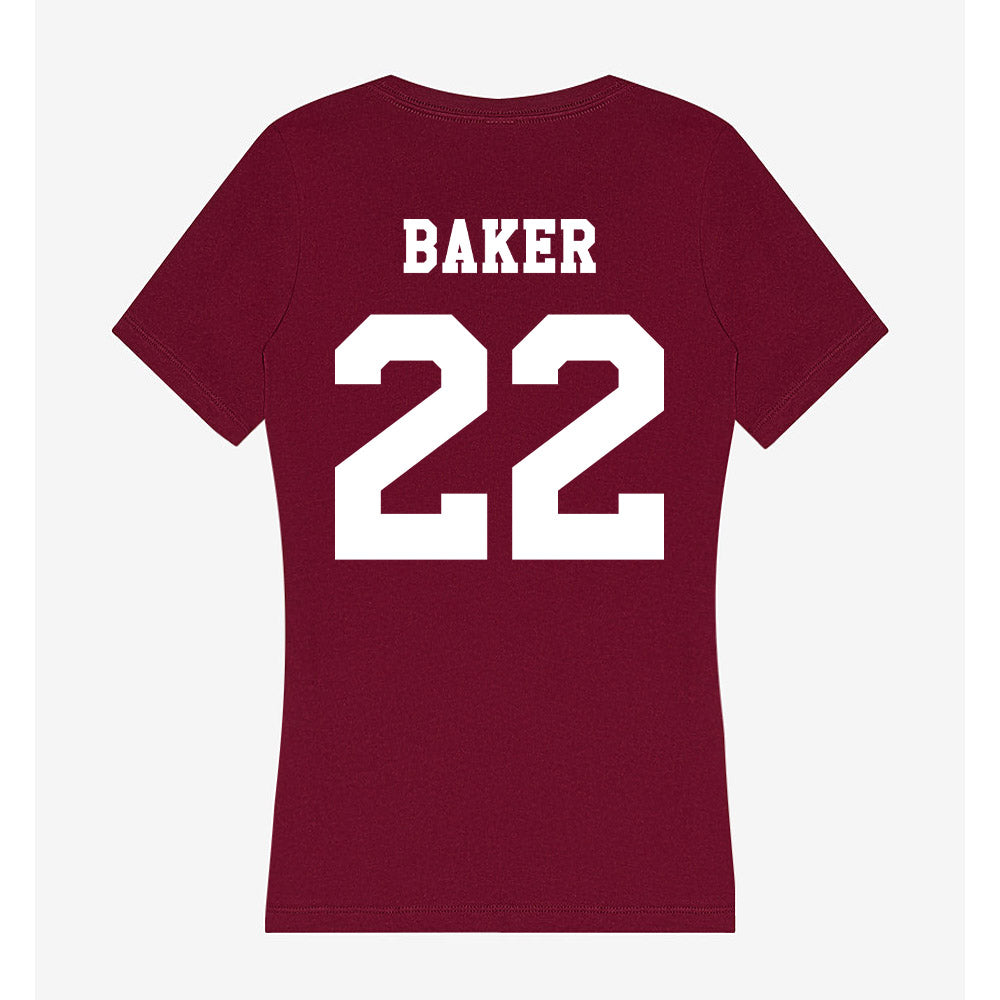 Texas A&M - NCAA Football : Carsyn Baker - Women's V-Neck T-Shirt-1